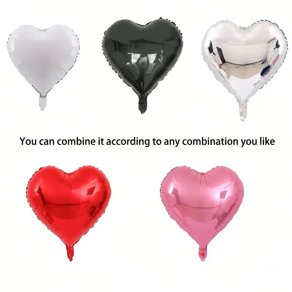 10pcs Balloon 18 Inch Solid Color Love Balloon Valentine's Day Birthday Confession Wedding Party Balloon