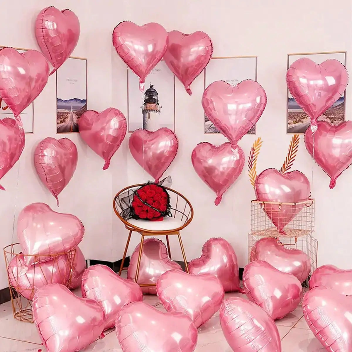 10pcs Balloon 18 Inch Solid Color Love Balloon Valentine's Day Birthday Confession Wedding Party Balloon
